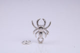 Spider Charm, Traditional Charm, Made from Solid 925 Grade Sterling Silver, Complete with Attachment Link
