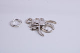 Spider Charm, Traditional Charm, Made from Solid 925 Grade Sterling Silver, Complete with Attachment Link