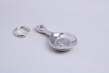 Frying Pan Charm, Traditional Charm, Made from Solid 925 Grade Sterling Silver, Complete with Attachment Link