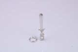 Sword Charm, Traditional Charm, Made from Solid 925 Grade Sterling Silver, Complete with Attachment Link