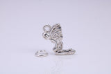 Fairy Charm, Traditional Charm, Made from Solid 925 Grade Sterling Silver, Complete with Attachment Link