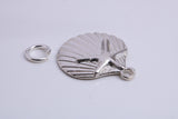 Sea Shell Charm, Traditional Charm, Made from Solid 925 Grade Sterling Silver, Complete with Attachment Link