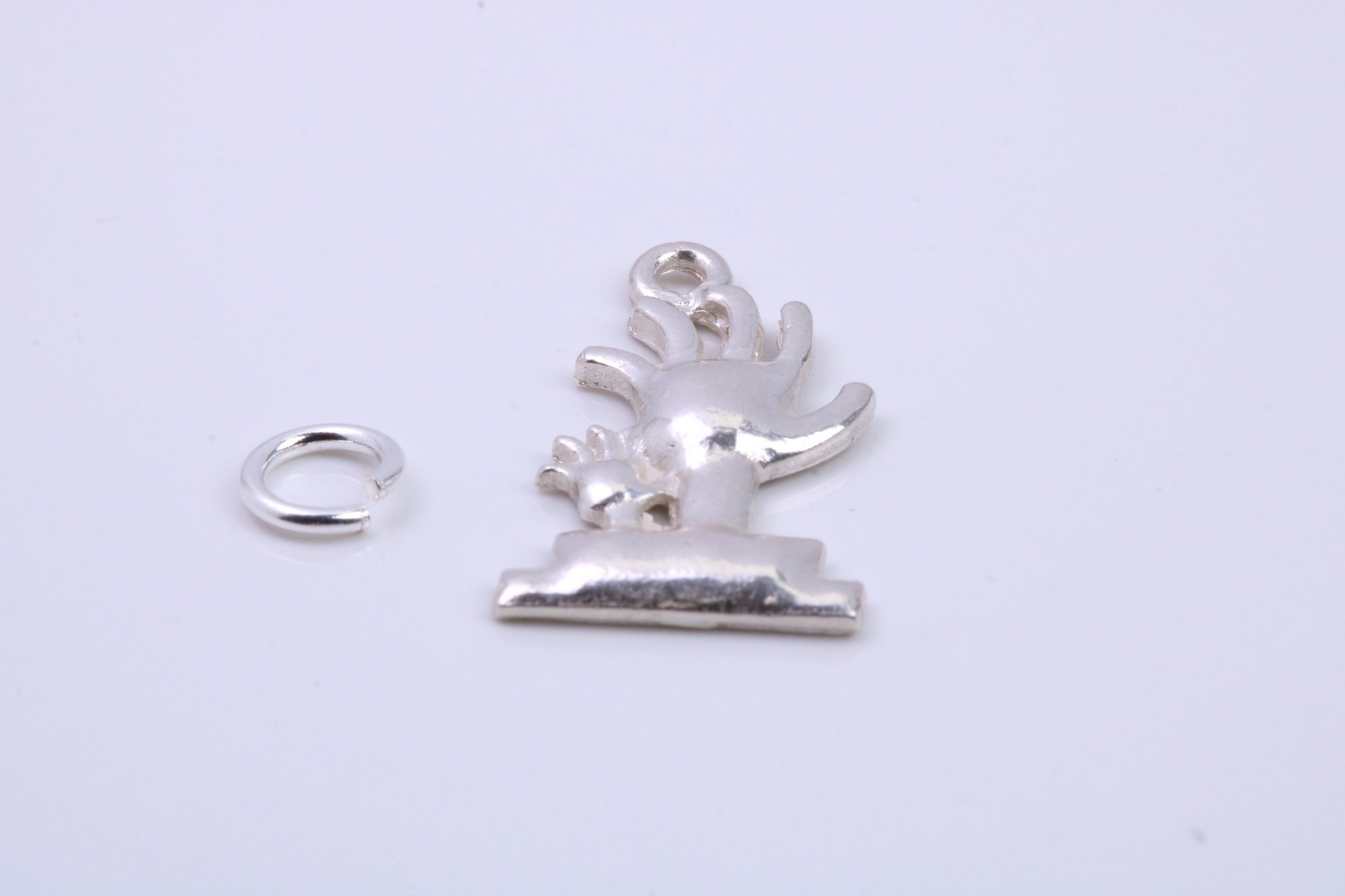 Cactus Tree Charm, Traditional Charm, Made from Solid 925 Grade Sterling Silver, Complete with Attachment Link