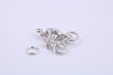 Cyclist Charm, Traditional Charm, Made from Solid 925 Grade Sterling Silver, Complete with Attachment Link