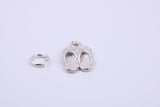 Flip Flops Charm, Traditional Charm, Made from Solid 925 Grade Sterling Silver, Complete with Attachment Link