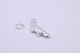Platypus Charm, Traditional Charm, Made from Solid 925 Grade Sterling Silver, Complete with Attachment Link