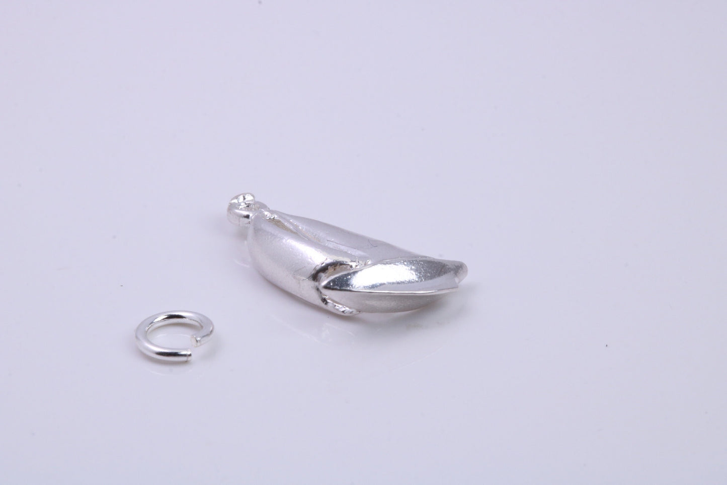 Sailing Dingy Charm, Traditional Charm, Made from Solid 925 Grade Sterling Silver, Complete with Attachment Link