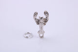 Lobster Charm, Traditional Charm, Made from Solid 925 Grade Sterling Silver, Complete with Attachment Link