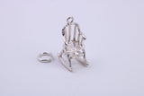 Rocking Chair Charm, Traditional Charm, Made from Solid 925 Grade Sterling Silver, Complete with Attachment Link