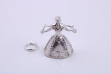 Water Carrier Charm, Traditional Charm, Made from Solid 925 Grade Sterling Silver, Complete with Attachment Link