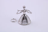 Water Carrier Charm, Traditional Charm, Made from Solid 925 Grade Sterling Silver, Complete with Attachment Link
