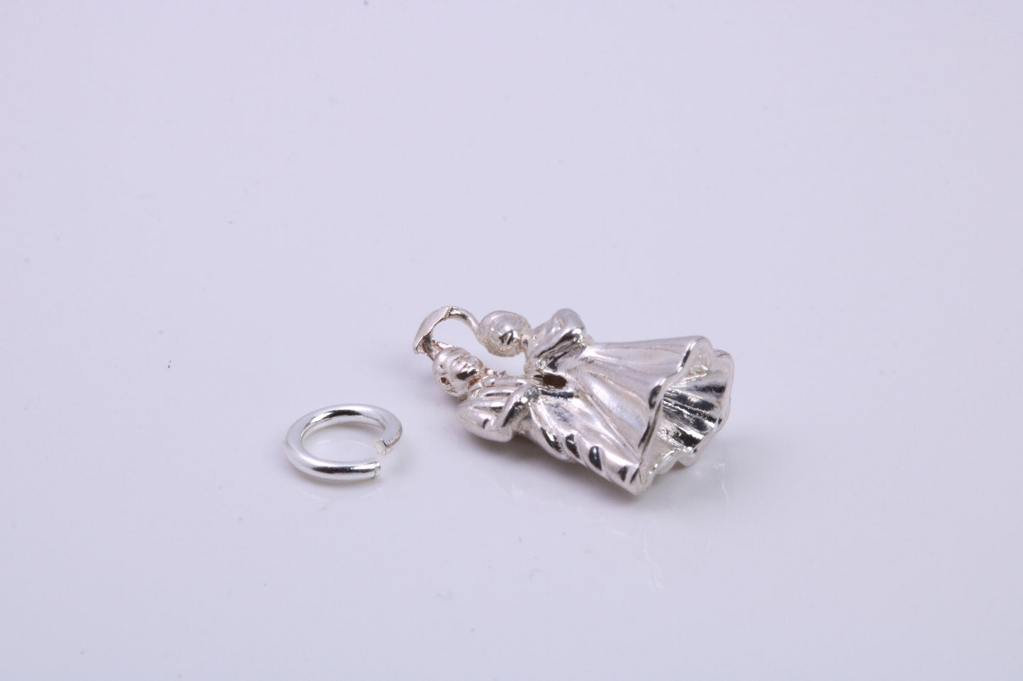 Couple at the Alter Charm, Traditional Charm, Made from Solid 925 Grade Sterling Silver, Complete with Attachment Link