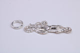 Squid Charm, Traditional Charm, Made from Solid 925 Grade Sterling Silver, Complete with Attachment Link