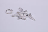 Fairy Charm, Traditional Charm, Made from Solid 925 Grade Sterling Silver, Complete with Attachment Link
