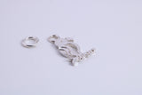 Parrot Charm, Traditional Charm, Made from Solid 925 Grade Sterling Silver, Complete with Attachment Link