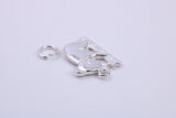 Koala Bear Charm, Traditional Charm, Made from Solid 925 Grade Sterling Silver, Complete with Attachment Link