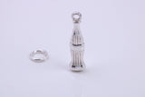 Cola Bottle Charm, Traditional Charm, Made from Solid 925 Grade Sterling Silver, Complete with Attachment Link