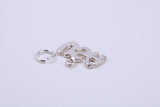 USA Charm, Traditional Charm, Made from Solid 925 Grade Sterling Silver, Complete with Attachment Link