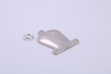 R I P Tombstone Charm, Traditional Charm, Made from Solid 925 Grade Sterling Silver, Complete with Attachment Link