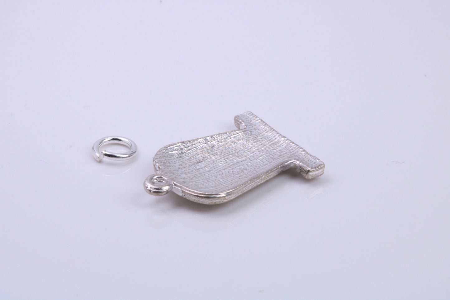 R I P Tombstone Charm, Traditional Charm, Made from Solid 925 Grade Sterling Silver, Complete with Attachment Link