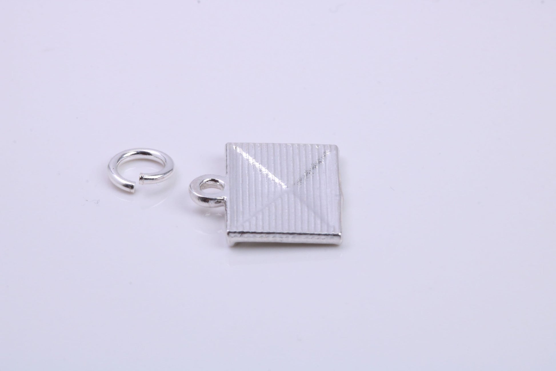 Envelope Charm, Traditional Charm, Made from Solid 925 Grade Sterling Silver, Complete with Attachment Link