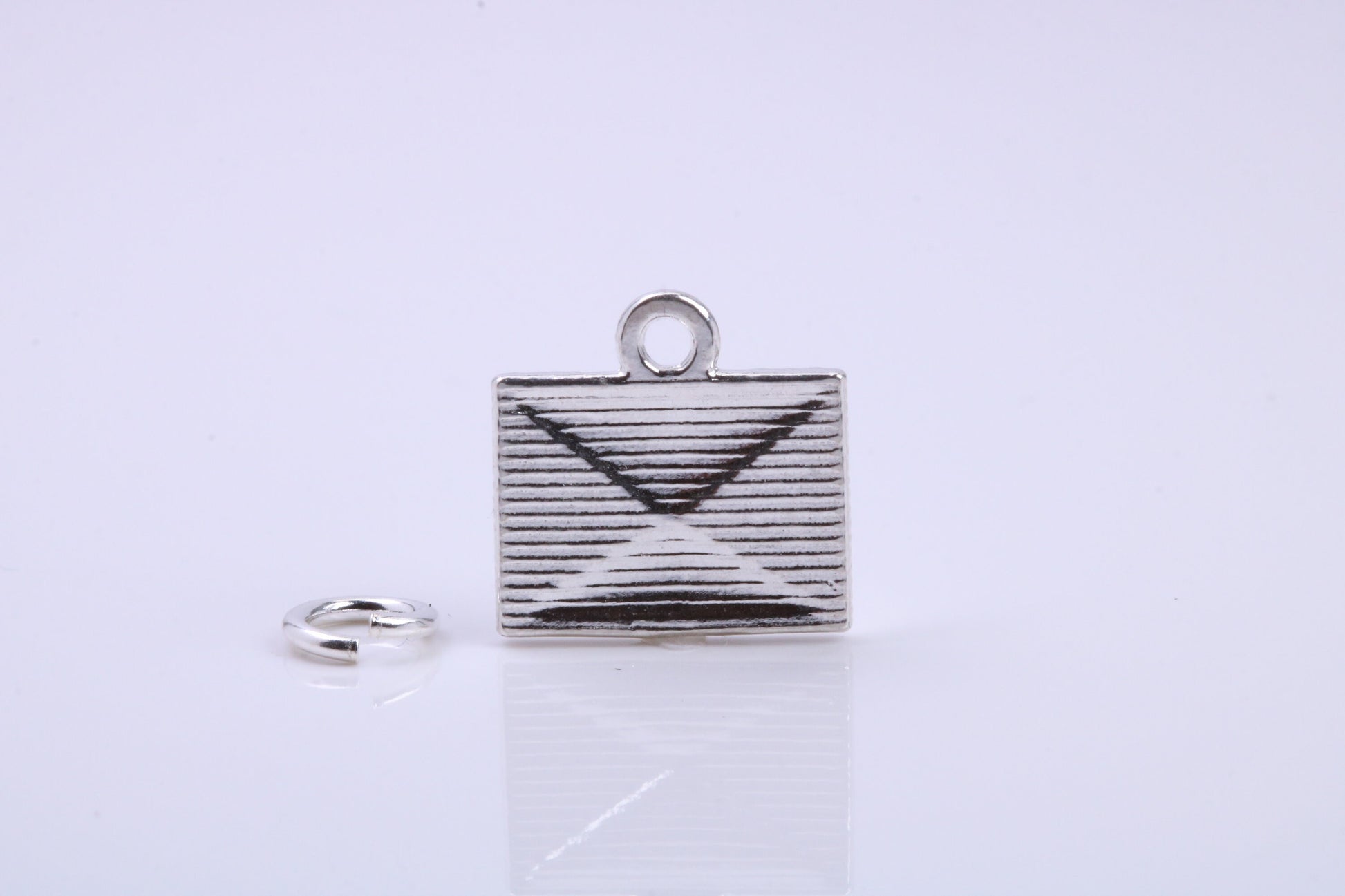 Envelope Charm, Traditional Charm, Made from Solid 925 Grade Sterling Silver, Complete with Attachment Link