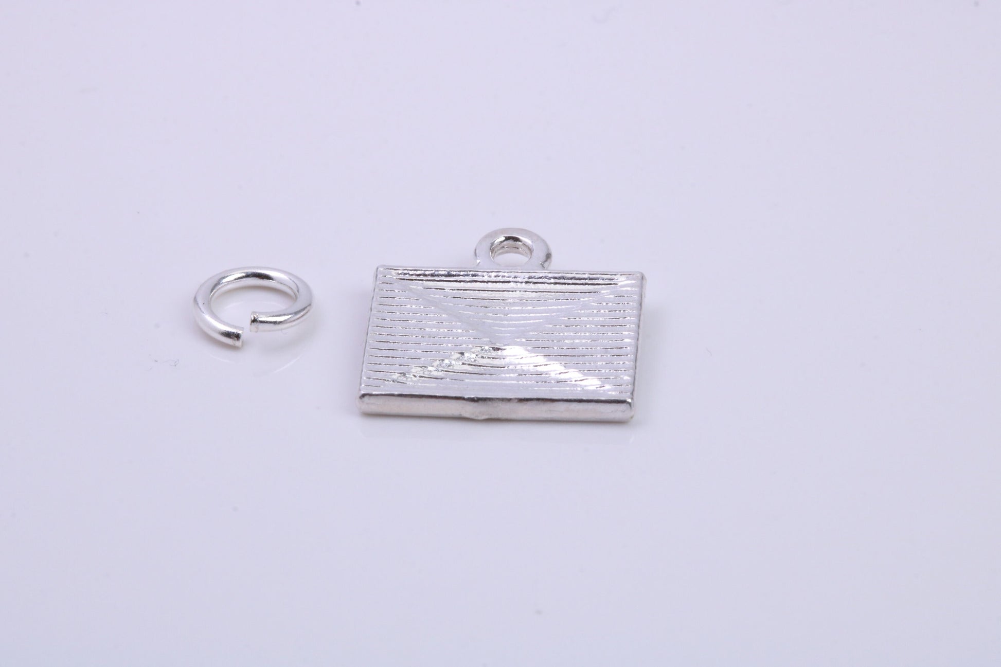 Envelope Charm, Traditional Charm, Made from Solid 925 Grade Sterling Silver, Complete with Attachment Link