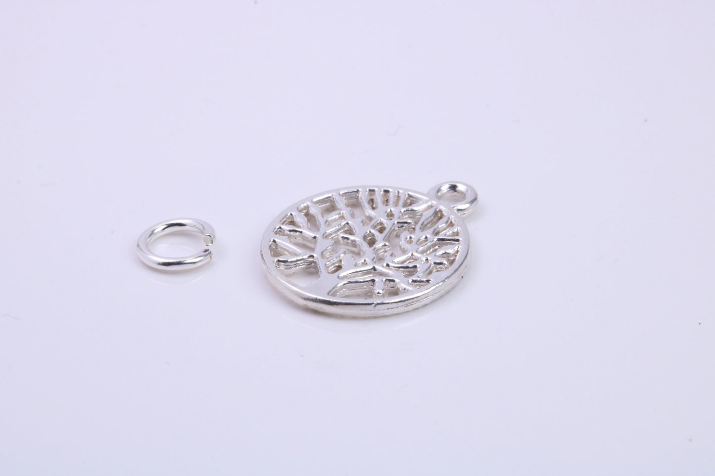 Tree of Life Charm, Traditional Charm, Made from Solid 925 Grade Sterling Silver, Complete with Attachment Link