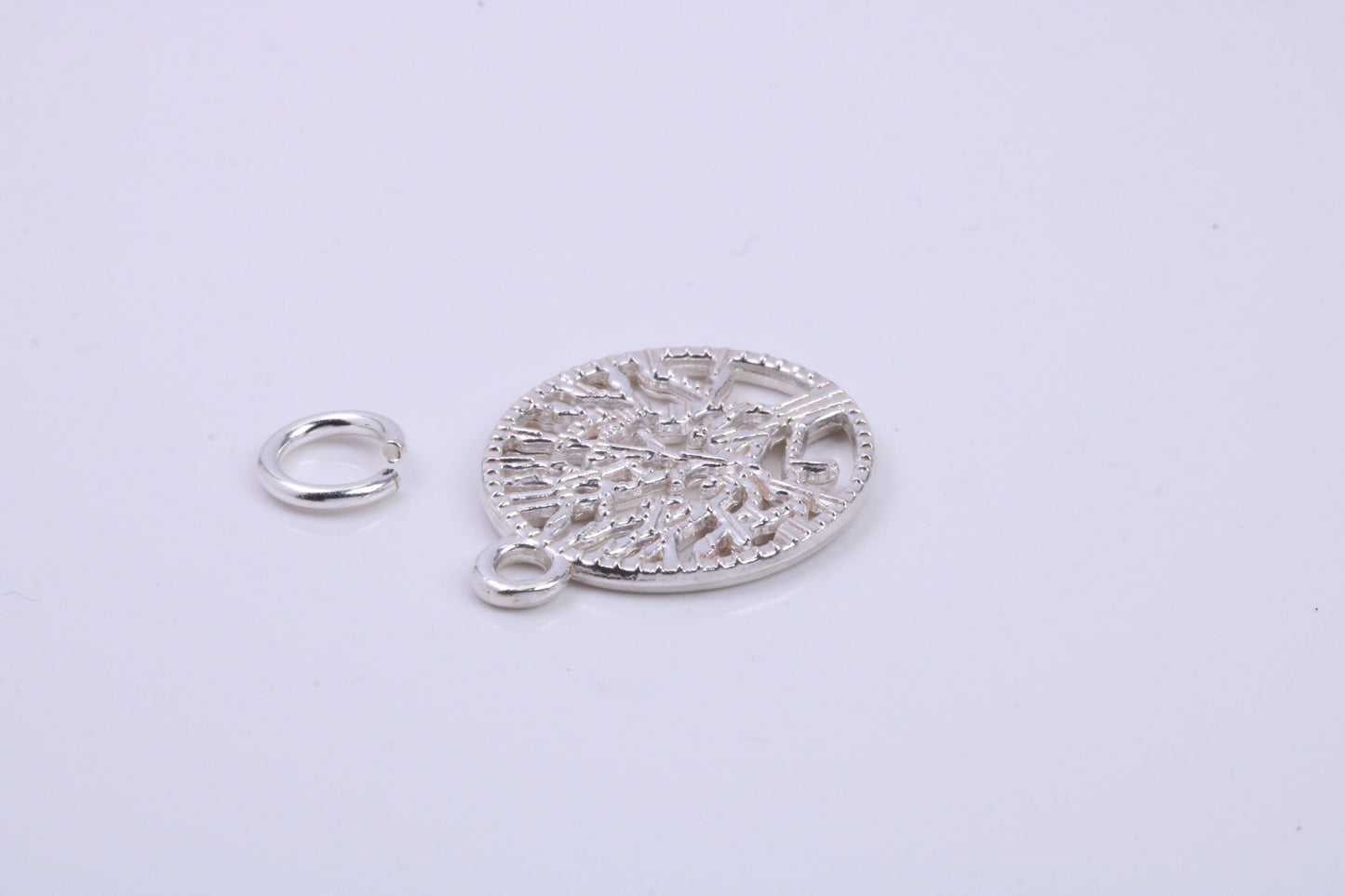 Tree of Life Charm, Traditional Charm, Made from Solid 925 Grade Sterling Silver, Complete with Attachment Link