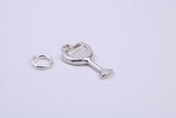 Wine Glass Charm, Traditional Charm, Made from Solid 925 Grade Sterling Silver, Complete with Attachment Link