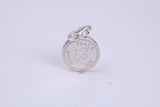 Peace, Joy and Wish Charm, Traditional Charm, Made from Solid 925 Grade Sterling Silver, Complete with Attachment Link