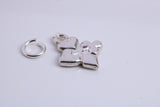 Playing Cards Symbols Charm, Traditional Charm, Made from Solid 925 Grade Sterling Silver, Complete with Attachment Link