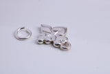 Playing Cards Symbols Charm, Traditional Charm, Made from Solid 925 Grade Sterling Silver, Complete with Attachment Link