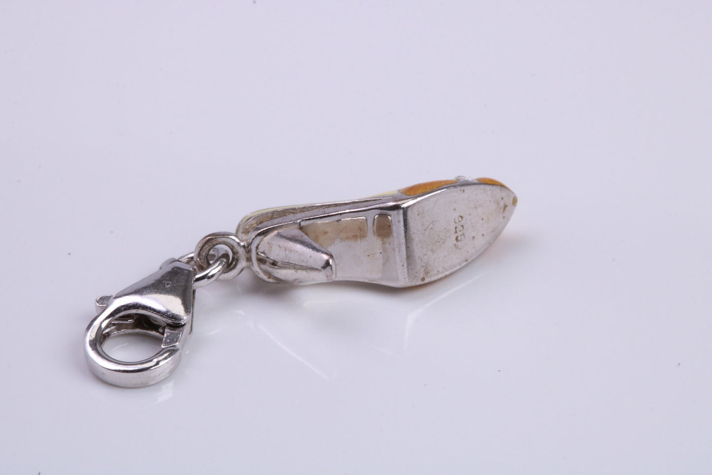 Stiletto Charm, Traditional Charm, Made from Solid 925 Grade Sterling Silver, Complete with Attachment Link