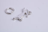 Hare Charm, Traditional Charm, Made from Solid 925 Grade Sterling Silver, Complete with Attachment Link