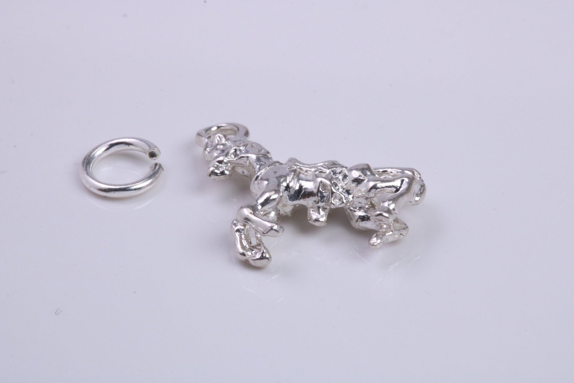 Stallion Charm, Traditional Charm, Made from Solid 925 Grade Sterling Silver, Complete with Attachment Link