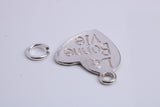 La Bonne Vie Charm, Traditional Charm, Made from Solid 925 Grade Sterling Silver, Complete with Attachment Link