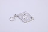 Passport Charm, Traditional Charm, Made from Solid 925 Grade Sterling Silver, Complete with Attachment Link