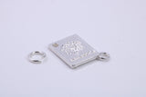 Passport Charm, Traditional Charm, Made from Solid 925 Grade Sterling Silver, Complete with Attachment Link