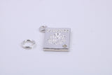 Passport Charm, Traditional Charm, Made from Solid 925 Grade Sterling Silver, Complete with Attachment Link