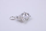 Drum Set Charm, Traditional Charm, Made from Solid 925 Grade Sterling Silver, Complete with Attachment Link