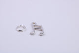 Musical Beam Note Charm, Traditional Charm, Made from Solid 925 Grade Sterling Silver, Complete with Attachment Link