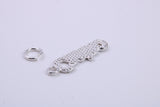 Casino Charm, Traditional Charm, Made from Solid 925 Grade Sterling Silver, Complete with Attachment Link