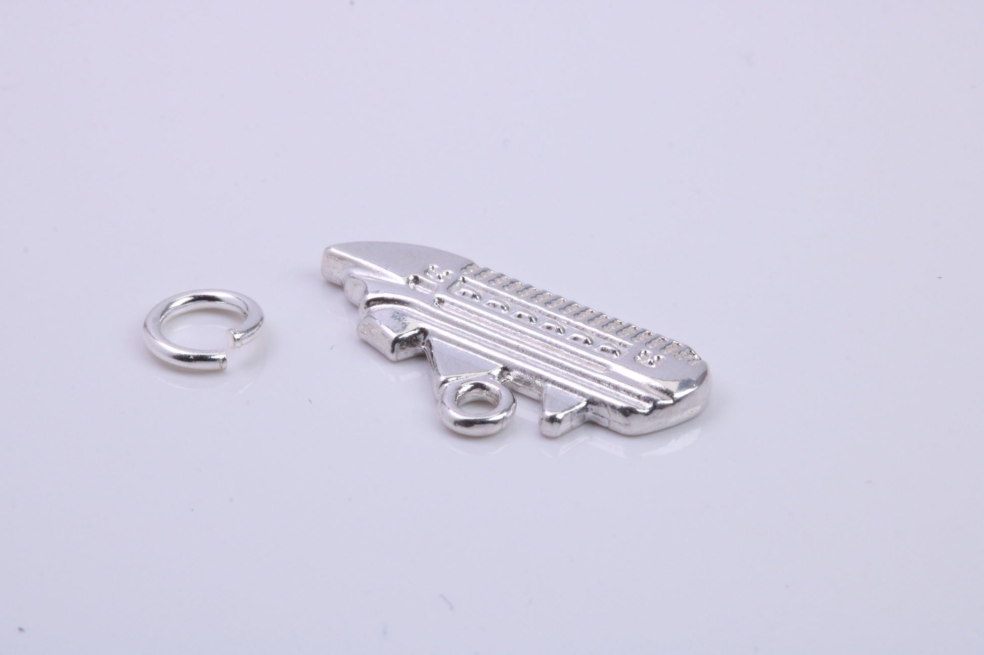 Cruise Ship Charm, Traditional Charm, Made from Solid 925 Grade Sterling Silver, Complete with Attachment Link