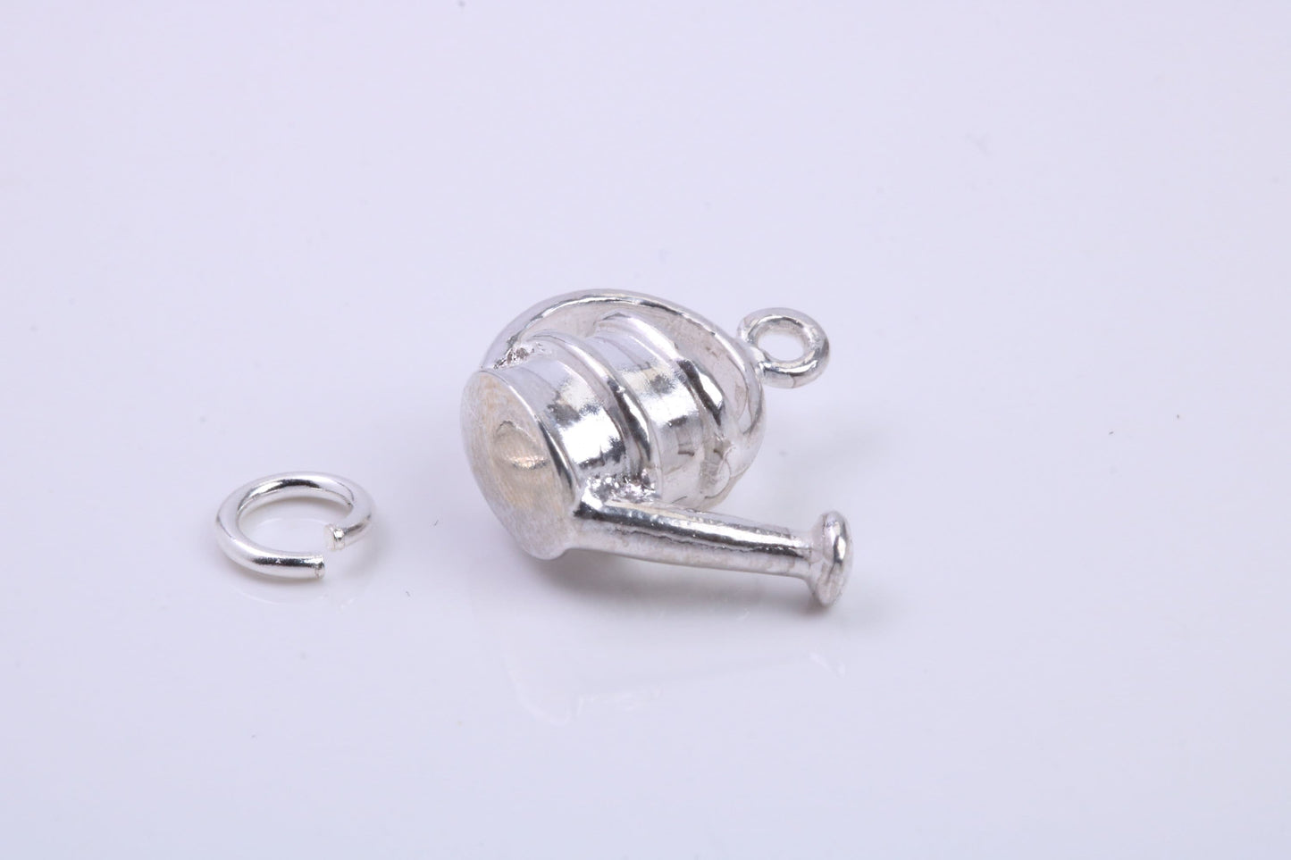 Garden Watering Can Charm, Traditional Charm, Made from Solid 925 Grade Sterling Silver, Complete with Attachment Link