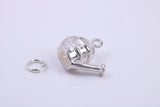 Garden Watering Can Charm, Traditional Charm, Made from Solid 925 Grade Sterling Silver, Complete with Attachment Link