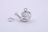 Garden Watering Can Charm, Traditional Charm, Made from Solid 925 Grade Sterling Silver, Complete with Attachment Link