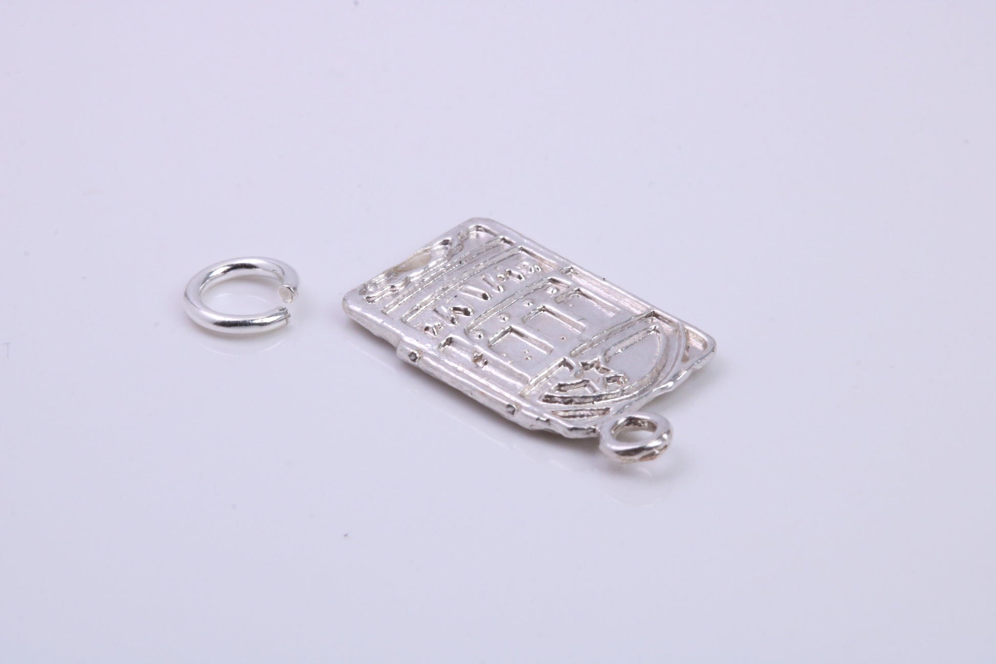 Slot Machine Charm, Traditional Charm, Made from Solid 925 Grade Sterling Silver, Complete with Attachment Link