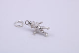 Leprechaun Charm, Traditional Charm, Made from Solid 925 Grade Sterling Silver, Complete with Attachment Link