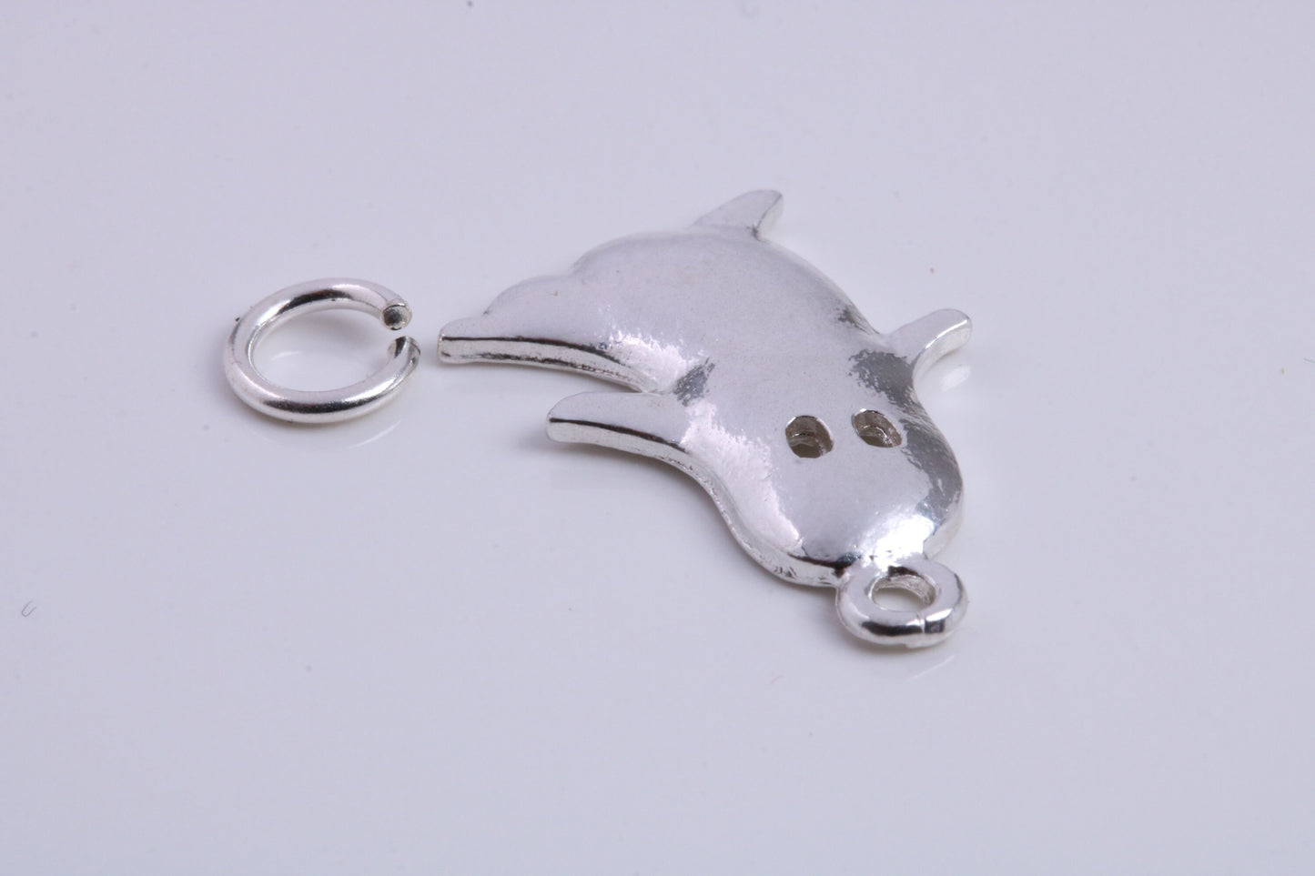 Ghost Charm, Traditional Charm, Made from Solid 925 Grade Sterling Silver, Complete with Attachment Link